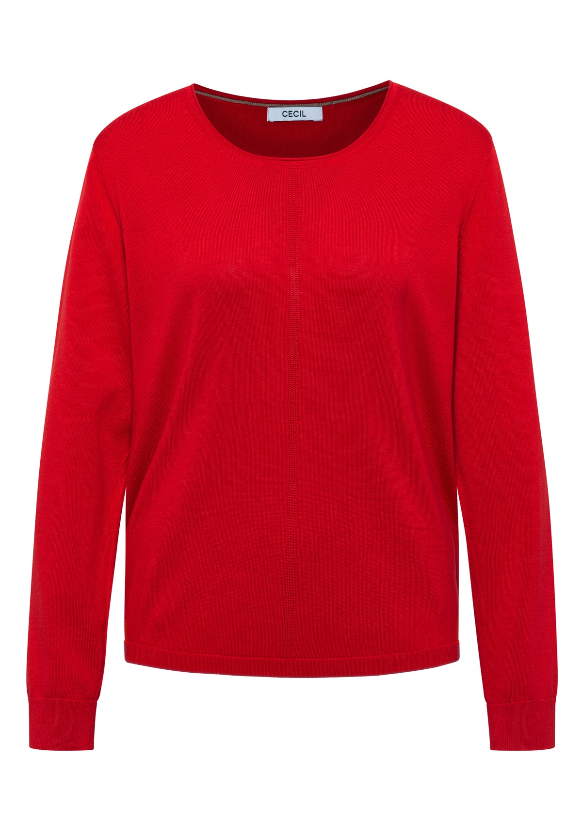 Basic Pullover mit Rundhals