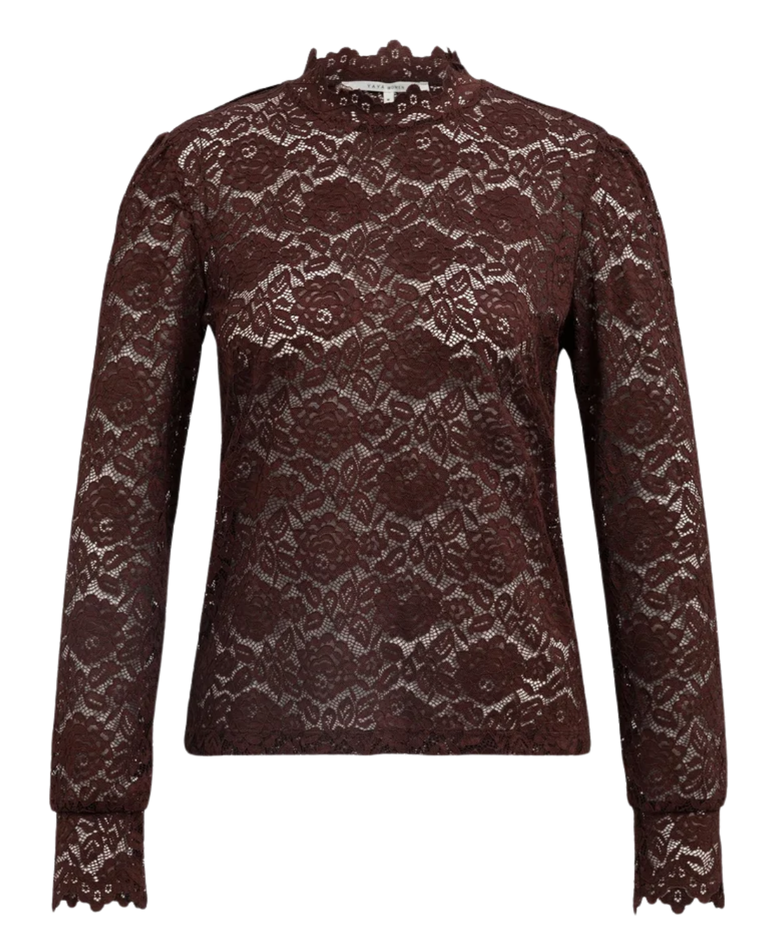 Spitzenshirt mit floraler Spitze von YaYa