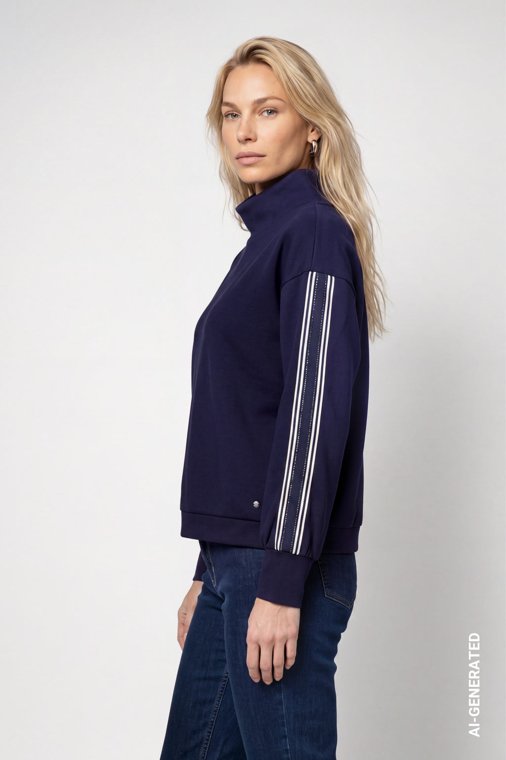 Sweatshirt mit Streifen | Monari