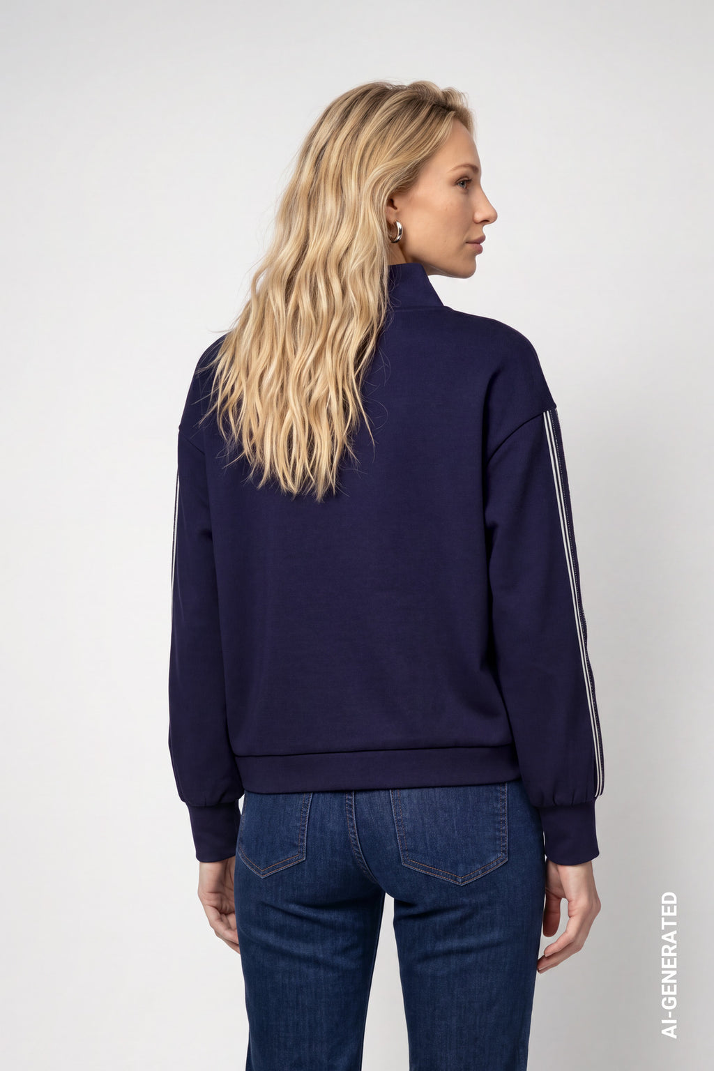 Sweatshirt mit Streifen | Monari