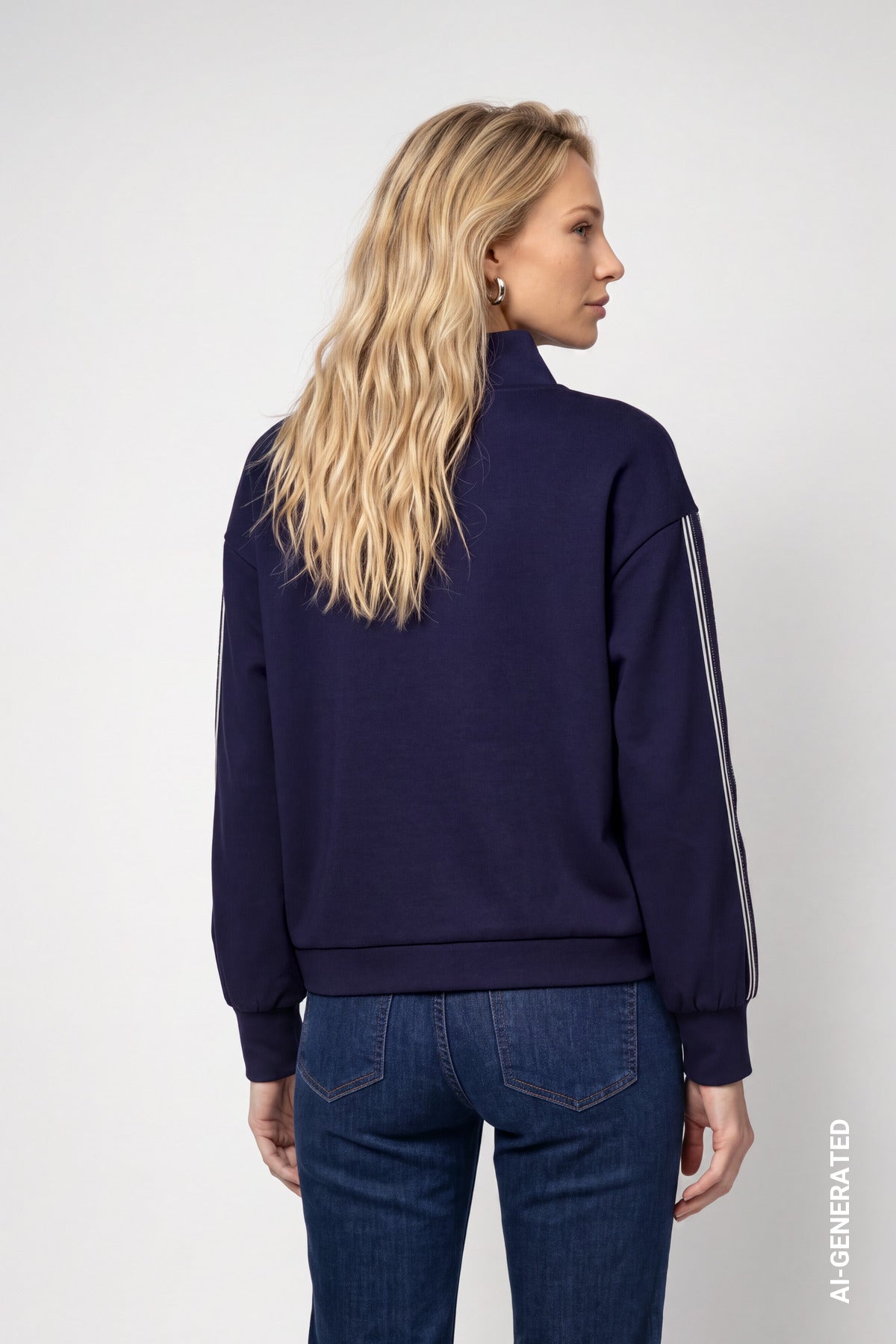 Sweatshirt mit Streifen | Monari