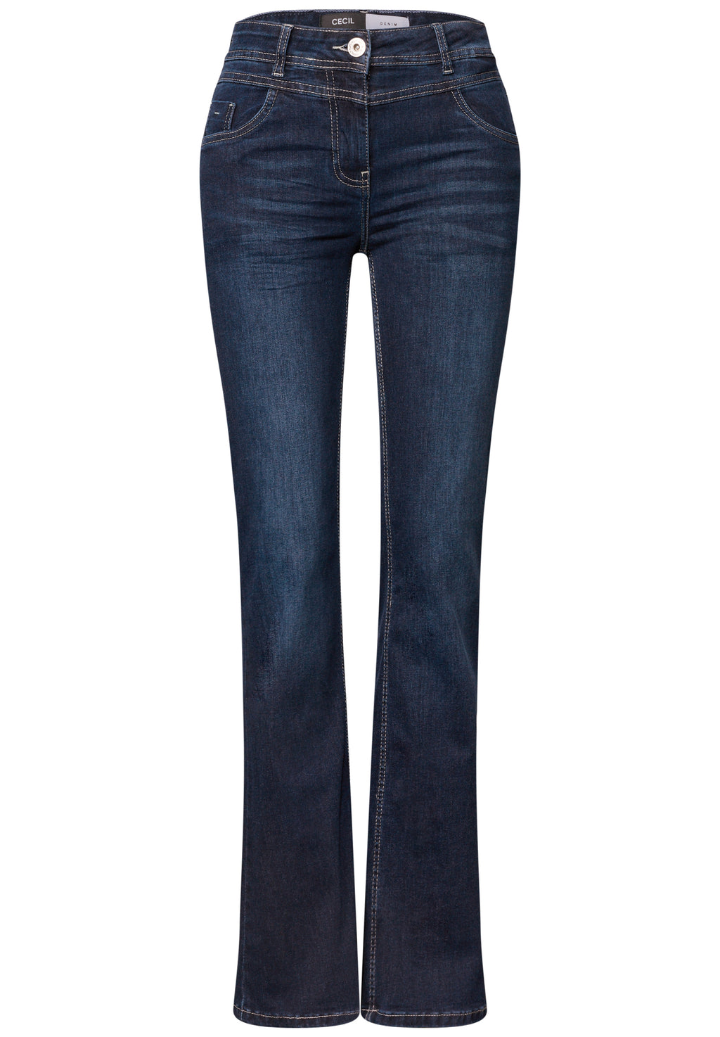 High Waist Bootcut Jeans im Slim Fit