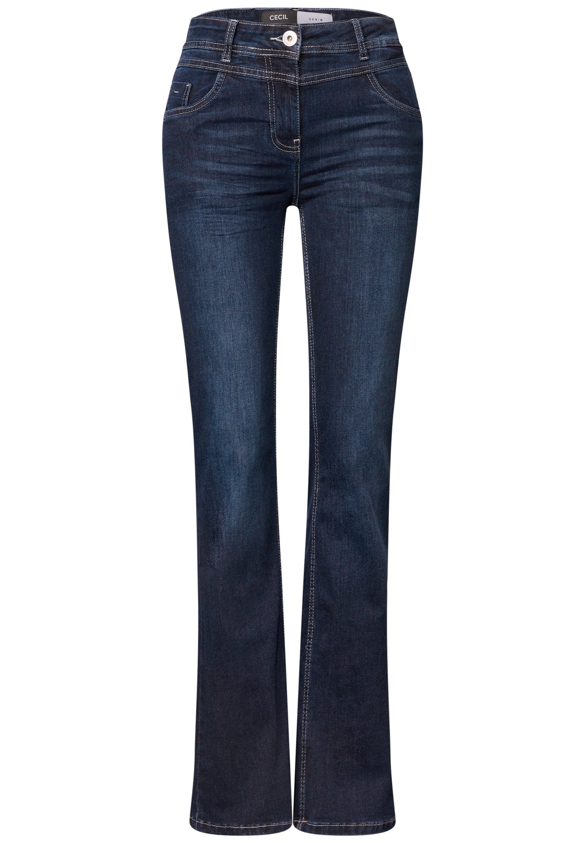 High Waist Bootcut Jeans im Slim Fit