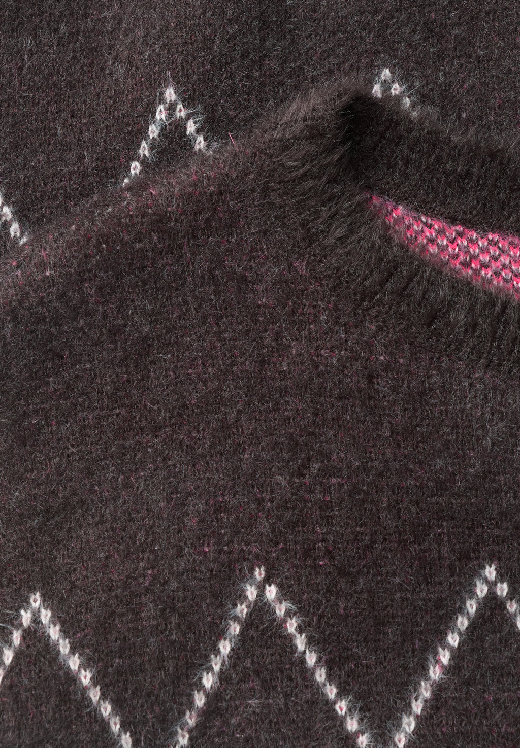 Federgarn Pullover mit Argyle-Muster