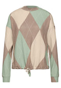 Langarm Shirt mit Turtle Neck und Muster