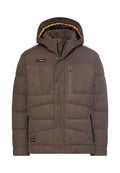 Cordjacke mit abnehmbarer Kapuze