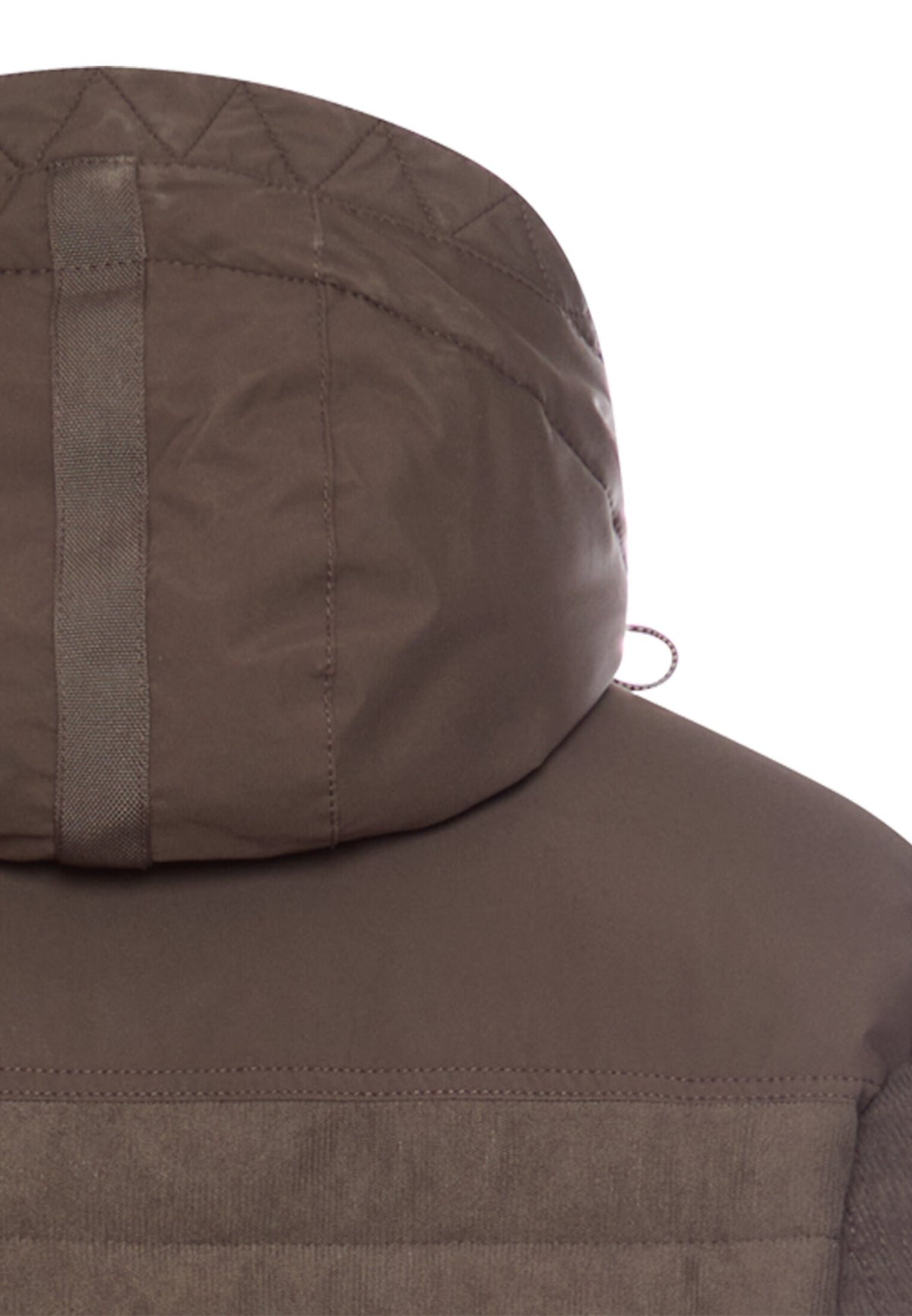 Cordjacke mit abnehmbarer Kapuze