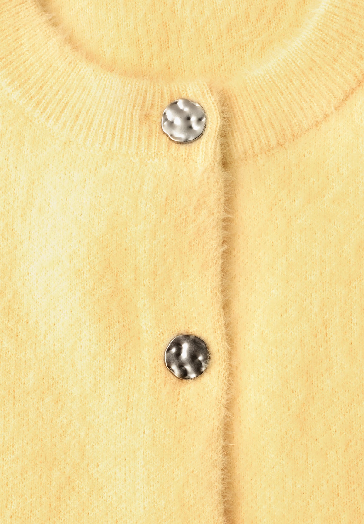 Kurzarm Cardigan mit Rundhals und Knöpfen