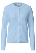 Cardigan mit Rundhals und Knopfleiste