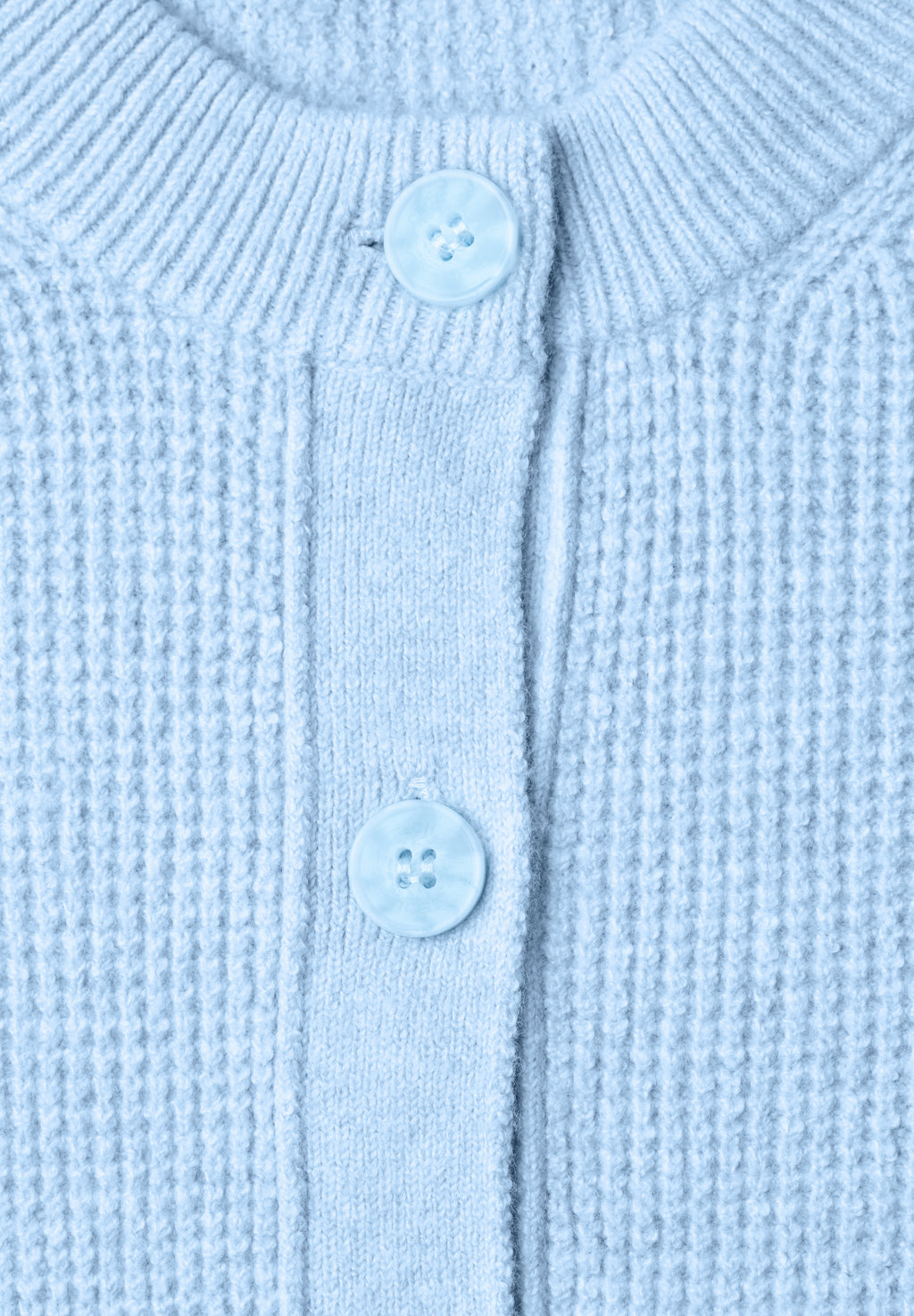 Cardigan mit Rundhals und Knopfleiste
