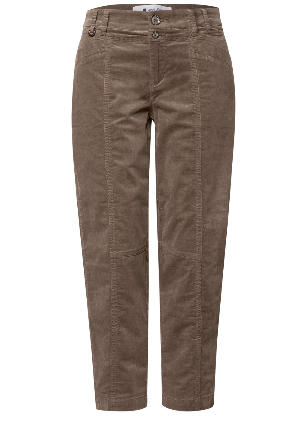 Barrel Leg Hose aus Cord im Casual Fit
