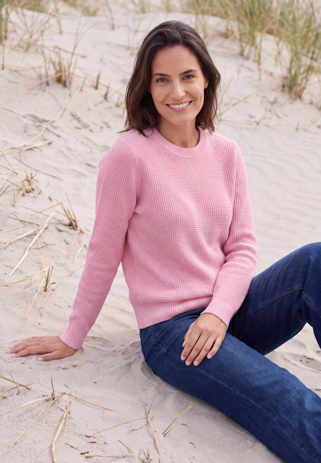 Strukturpullover mit Rundhals von Cecil