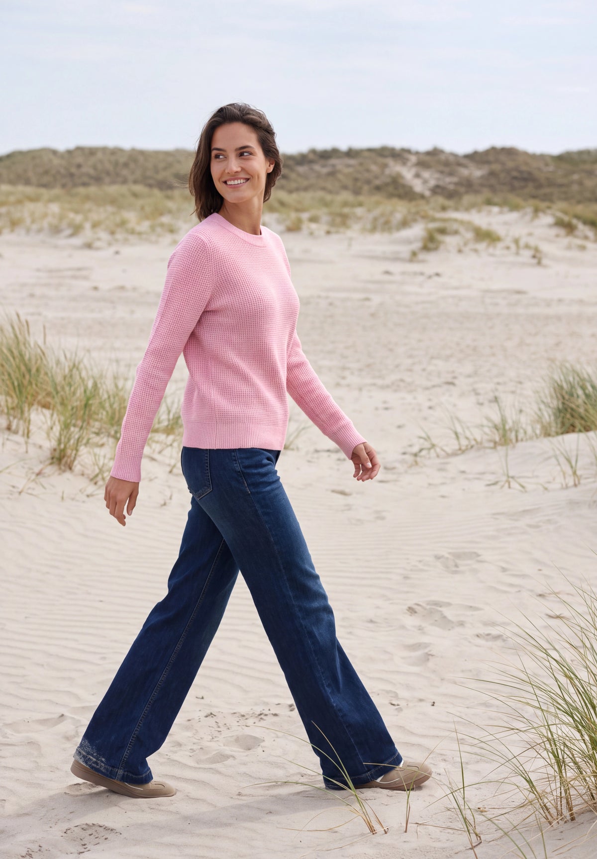 Strukturpullover mit Rundhals von Cecil