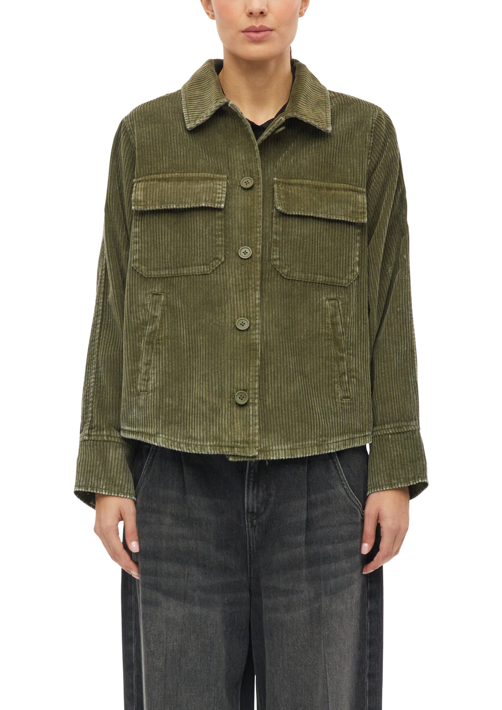 Overshirt aus Cord im Relaxed Fit von s.Oliver