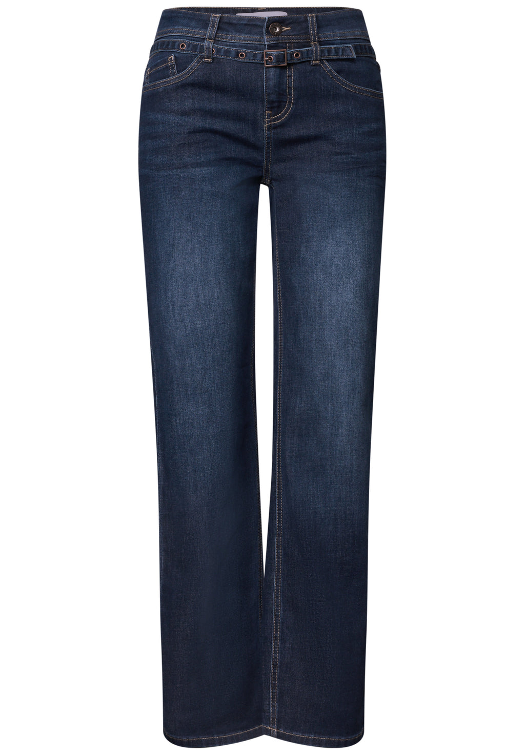 Straight Leg Jeans Amalia mit Gürtel von Street One