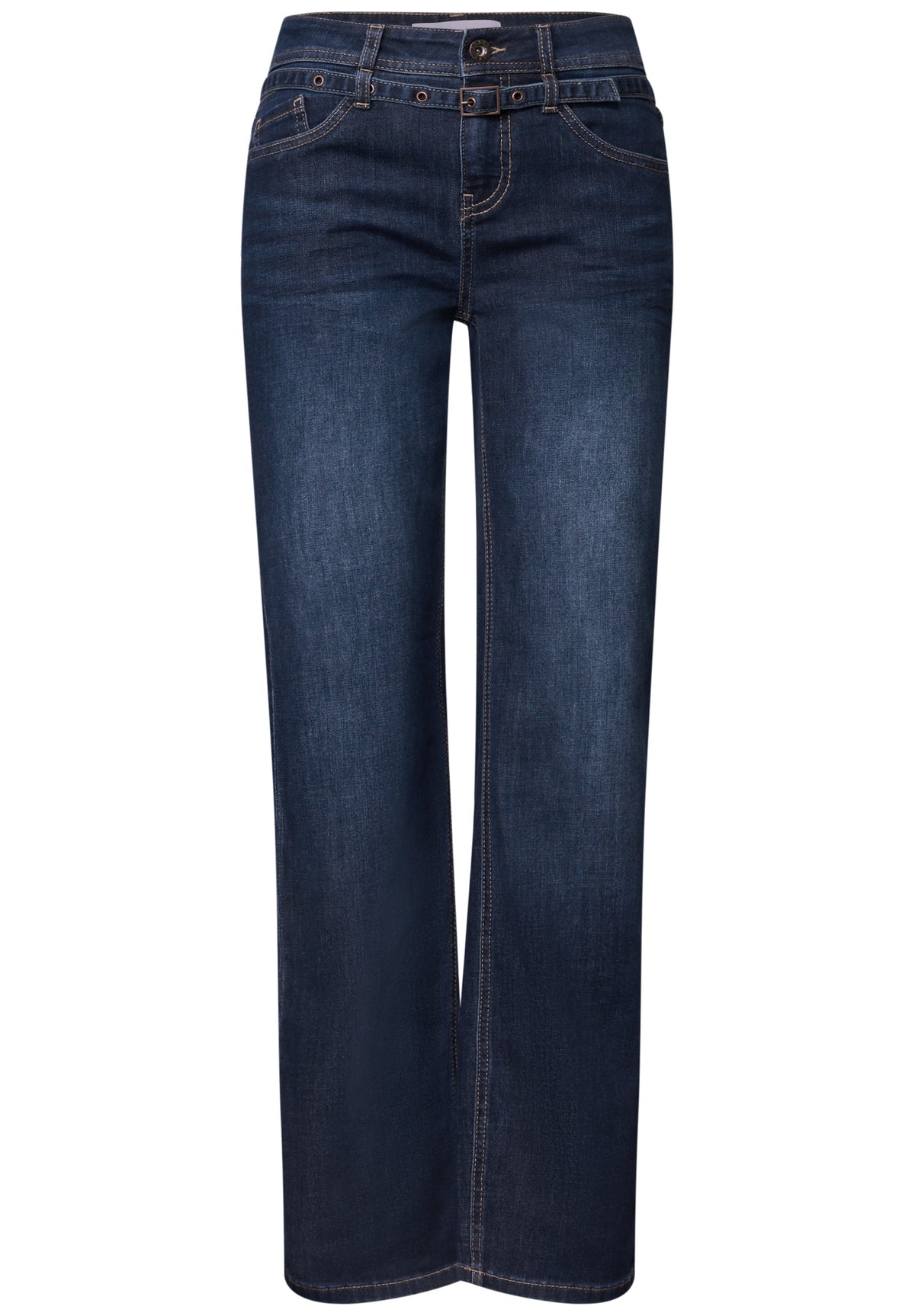 Straight Leg Jeans Amalia mit Gürtel von Street One