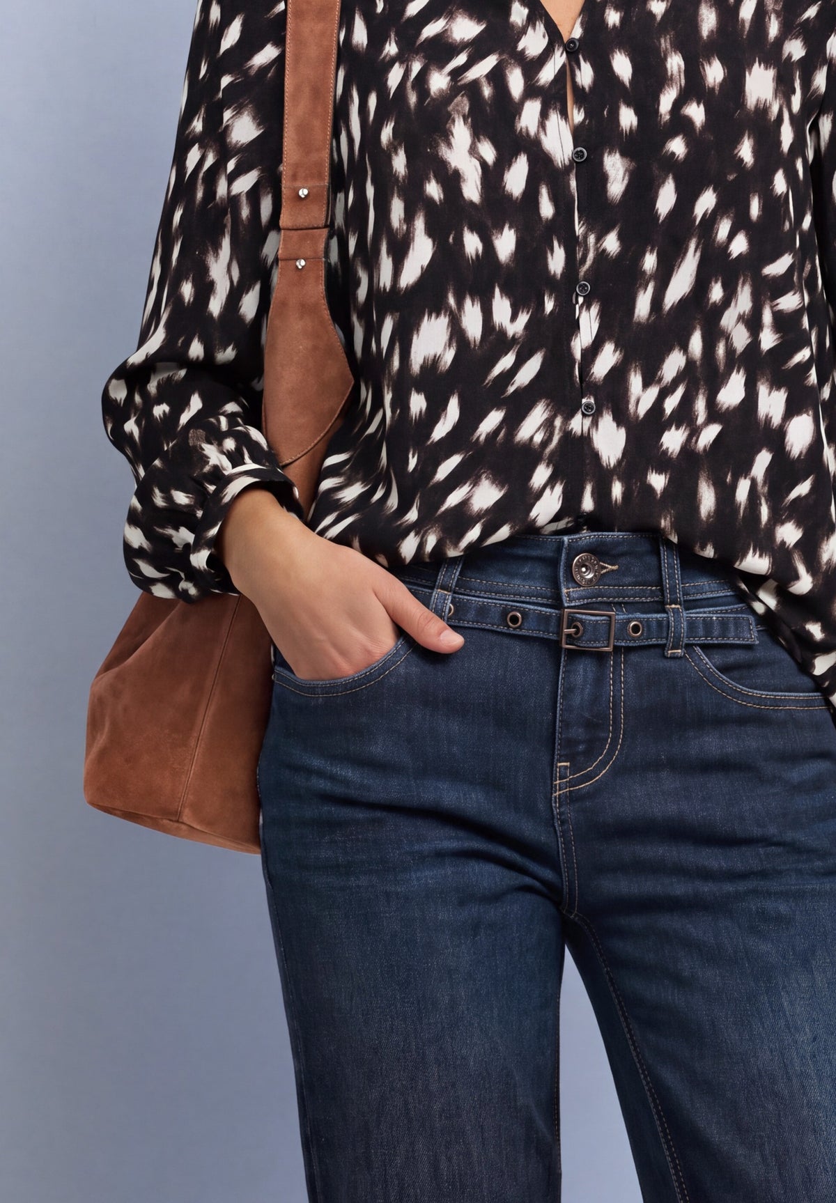 Straight Leg Jeans Amalia mit Gürtel von Street One