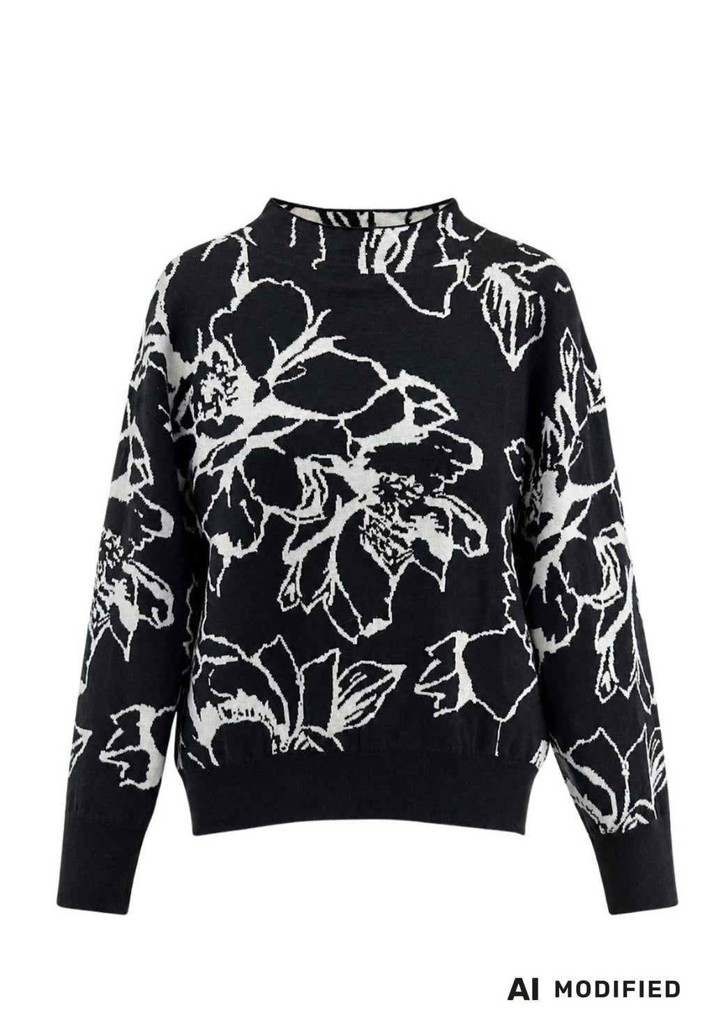 Weste Rouge Contrast mit floralem Dessin von Frank Walder