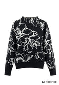 Weste Rouge Contrast mit floralem Dessin von Frank Walder
