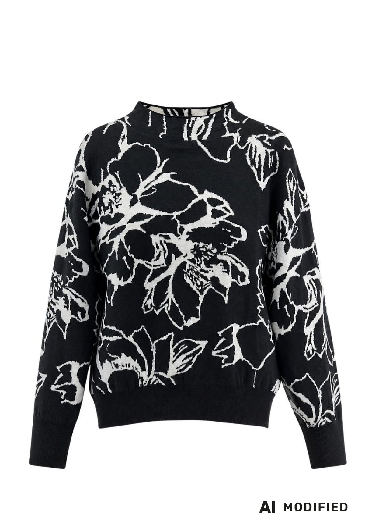 Weste Rouge Contrast mit floralem Dessin von Frank Walder