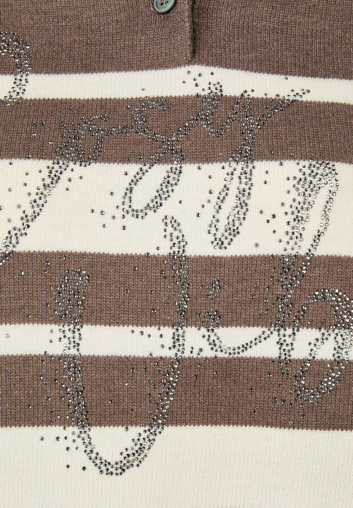 Strickpullover mit Polokragen und Streifen von Rabe