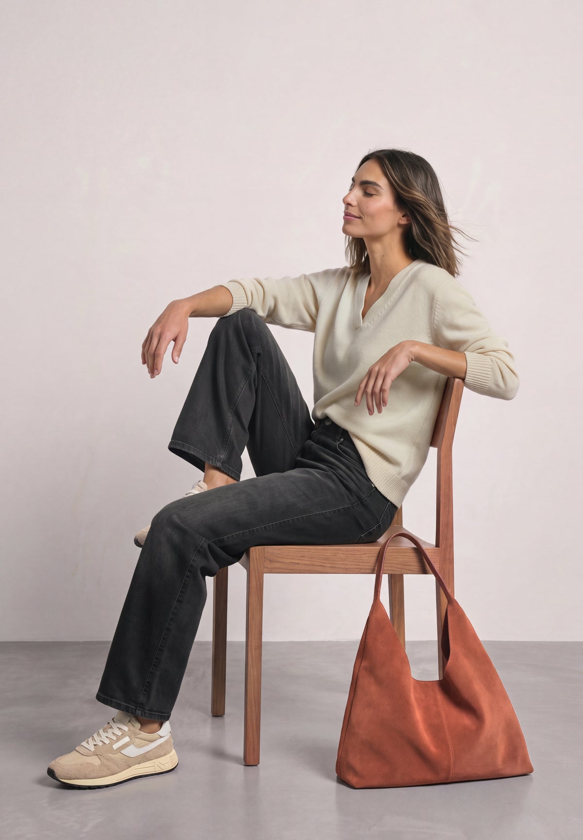 Mid Waist Wide Leg Jeans in schwarzer Waschung von Street One
