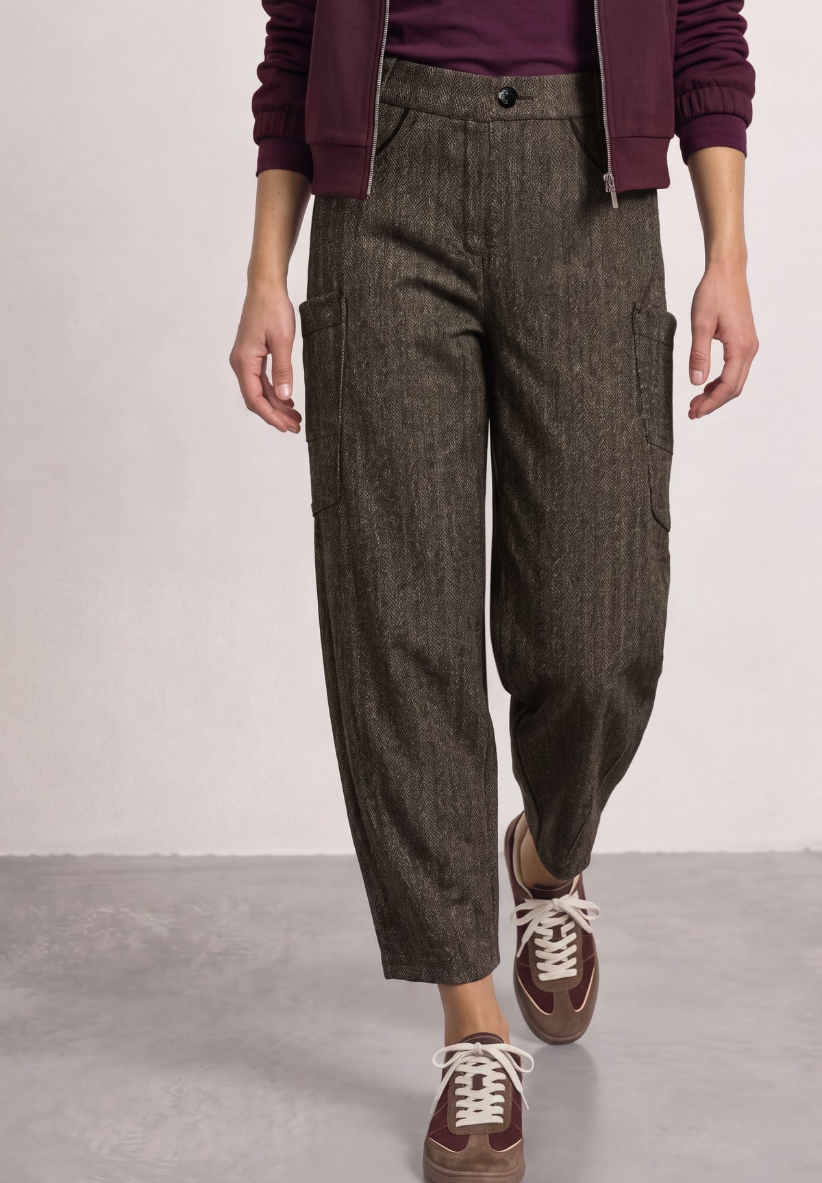Barrel Leg Hose im Cargo-Look von Street One