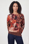 Strickpullover mit Leo-Muster-Mix von Monari