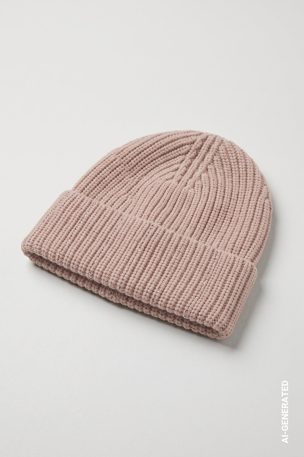 Strickmütze mit Strasssteinen von Monari
