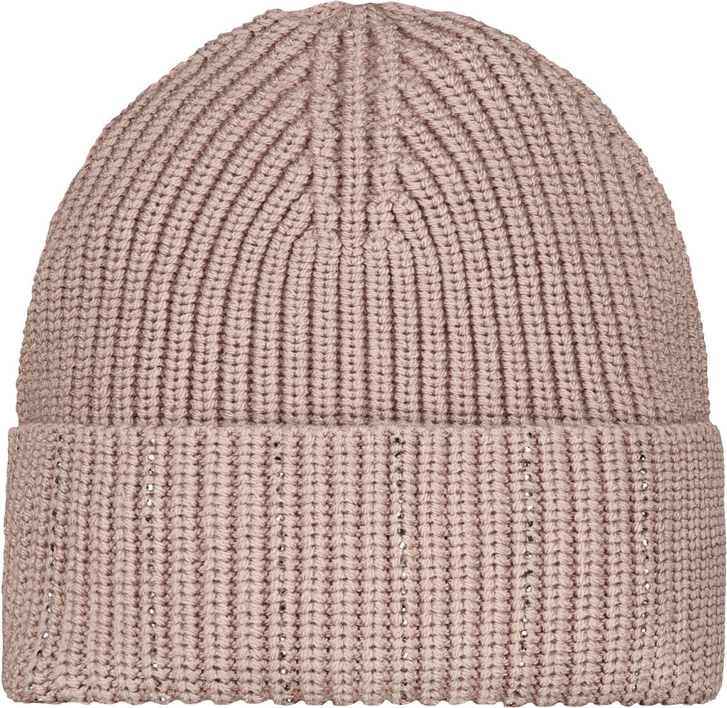 Strickmütze mit Strasssteinen von Monari