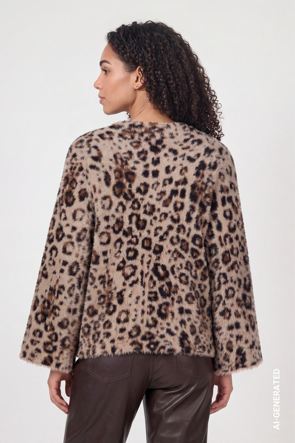 Strickpullover mit Leojacquard-Muster von Monari