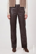 Wide-Leg-Hose aus Lederimitat von Monari