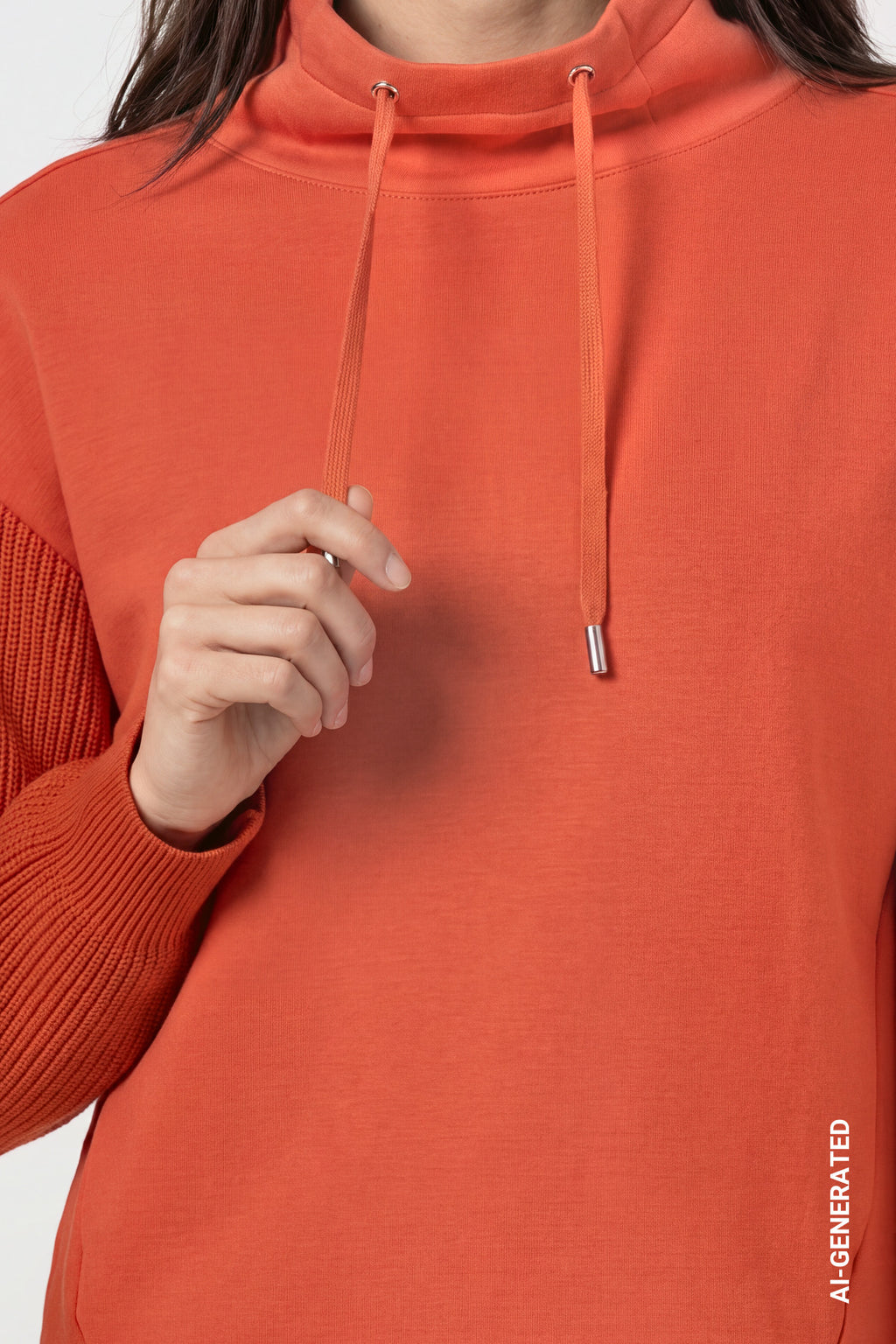 Sweatshirt mit Strickärmeln von Monari