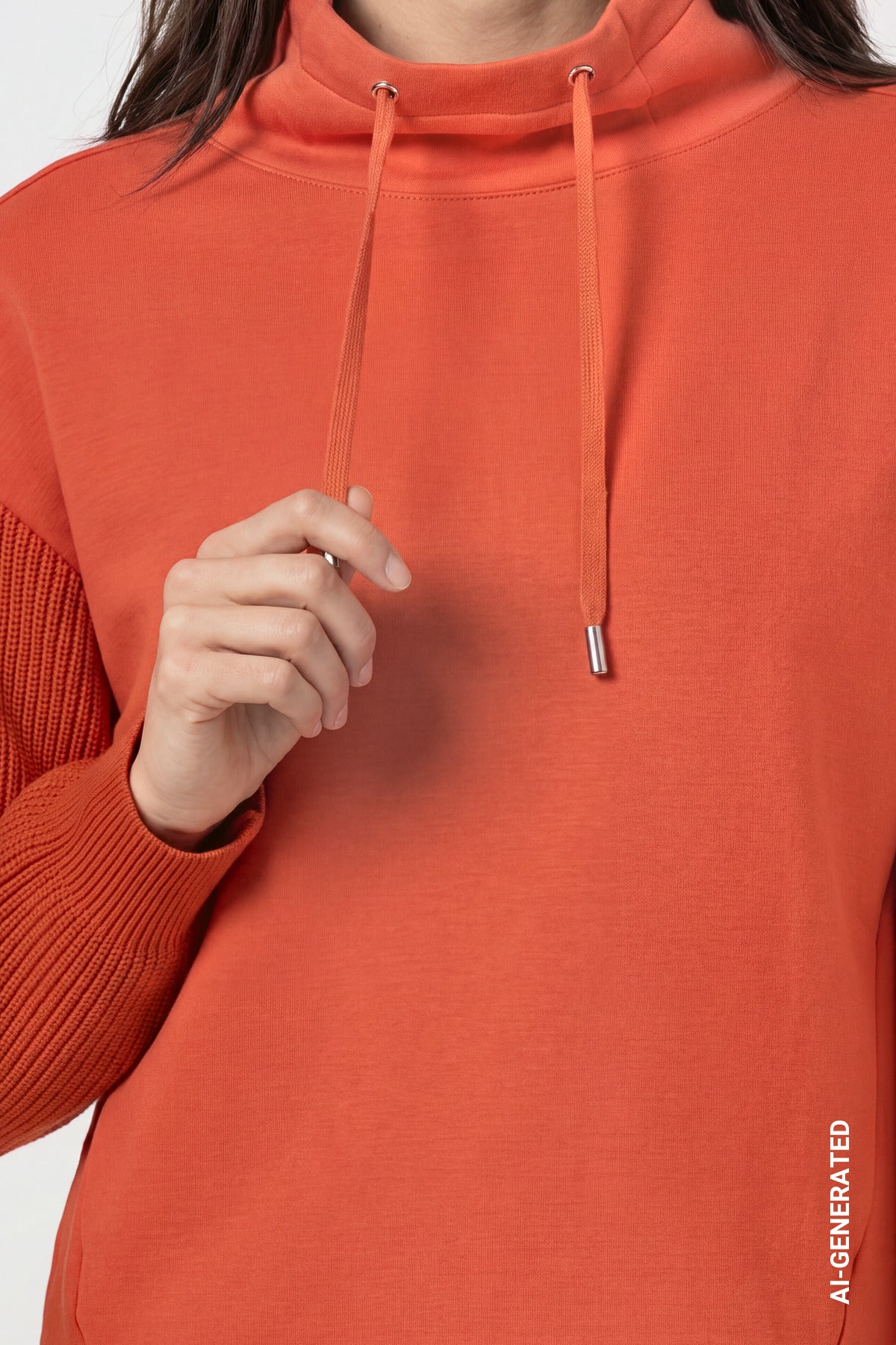 Sweatshirt mit Strickärmeln von Monari
