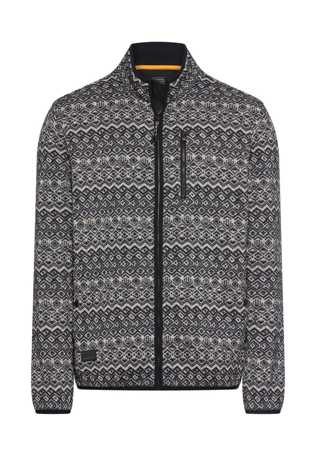 Fleece-Strickjacke mit Reißverschluss von camel active