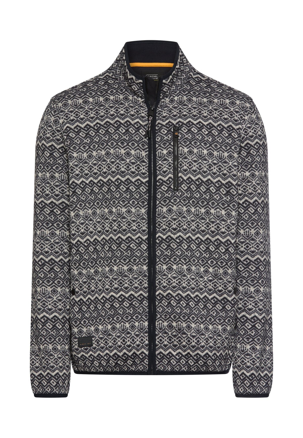 Fleece-Strickjacke mit Reißverschluss von camel active