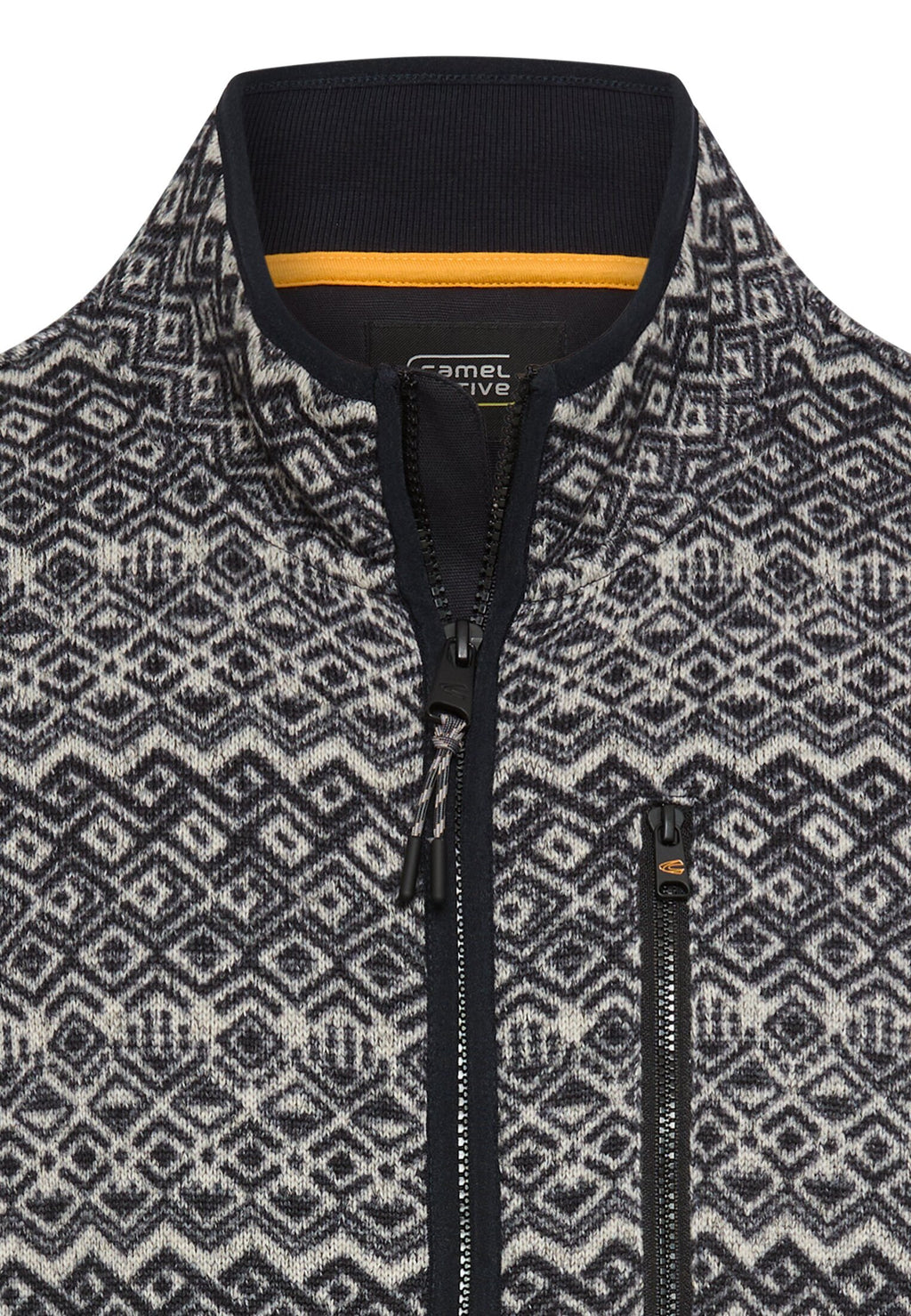 Fleece-Strickjacke mit Reißverschluss von camel active