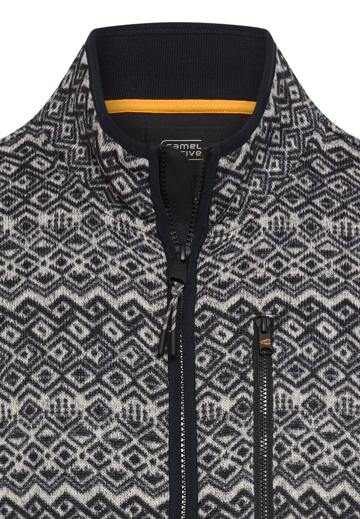 Fleece-Strickjacke mit Reißverschluss von camel active