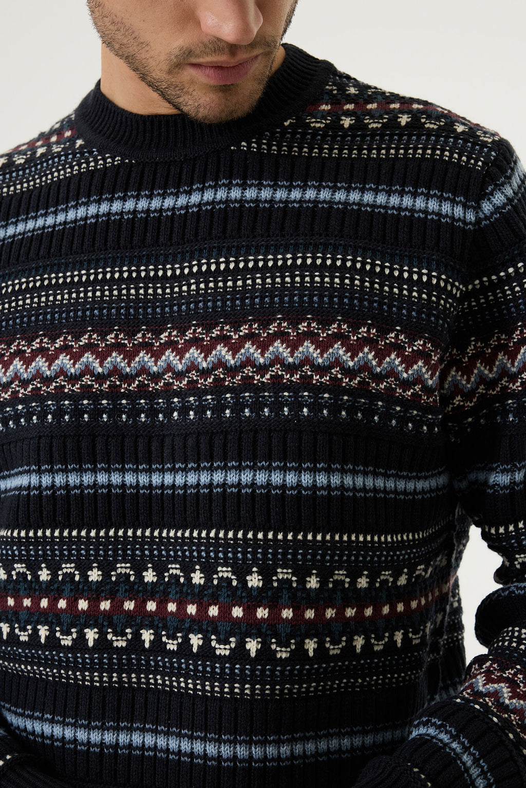 Strickpullover im Fair-Isle-Muster von Garcia