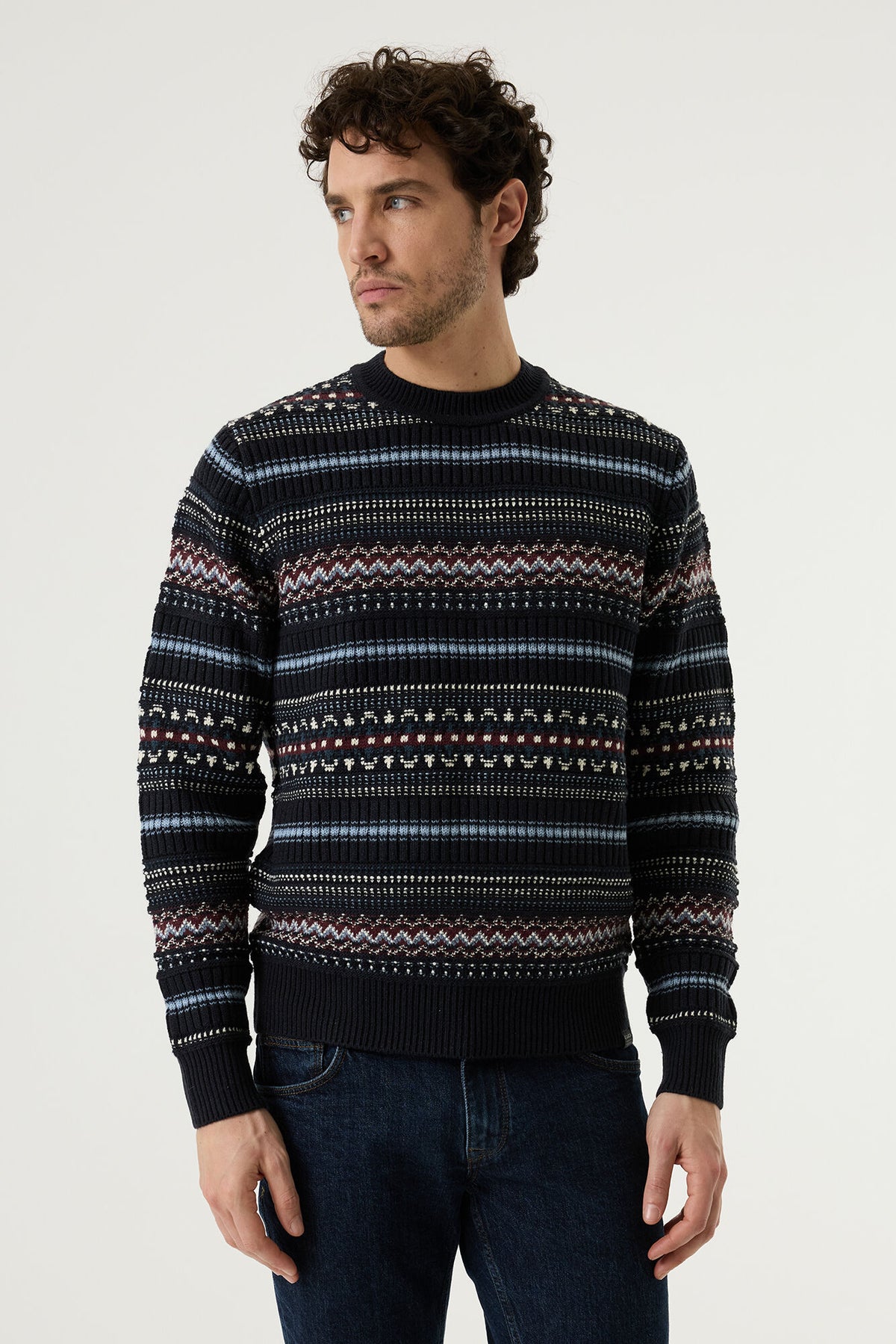 Strickpullover im Fair-Isle-Muster von Garcia