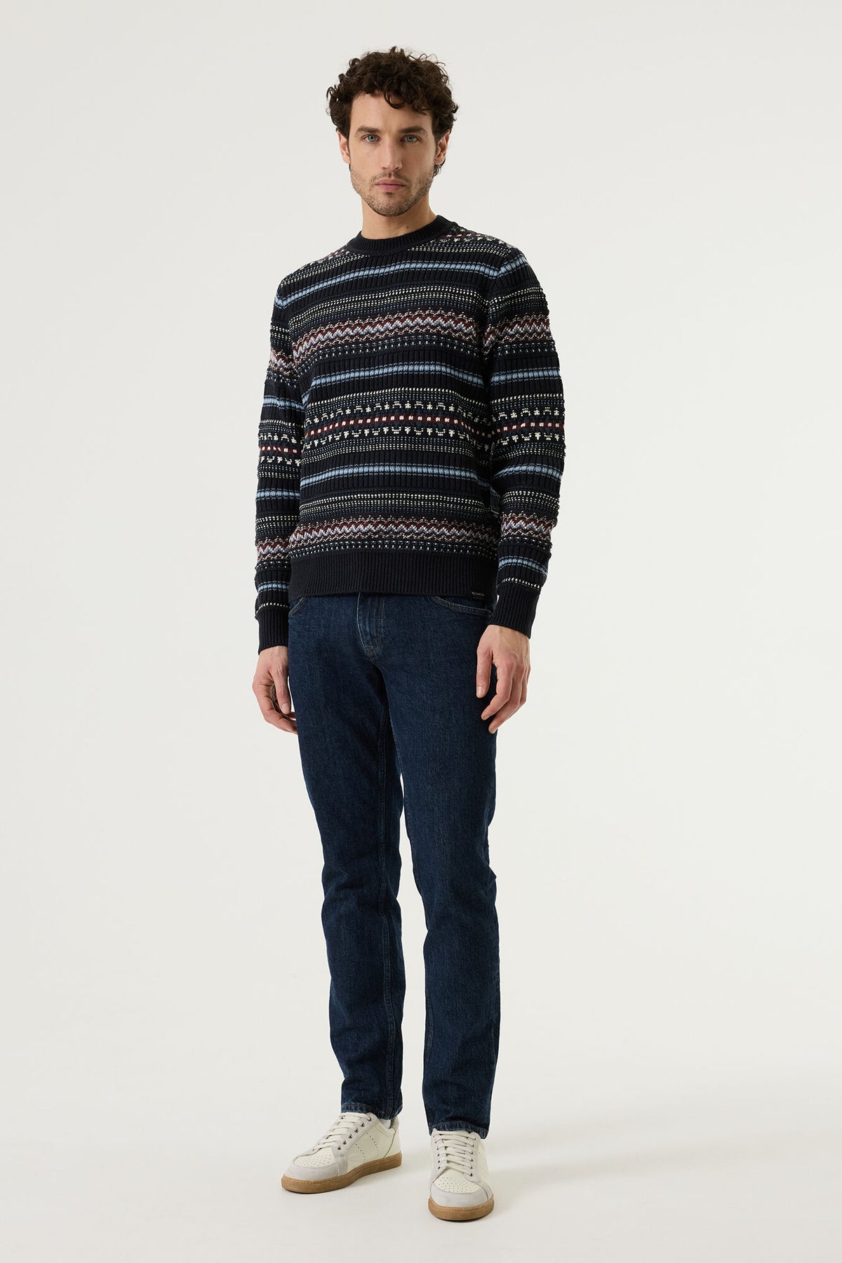 Strickpullover im Fair-Isle-Muster von Garcia