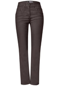 Beschichtete Hose im Slim Fit von Cecil