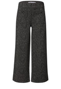 High Waist Wide Leg Hose im Herringbonemuster von Street One