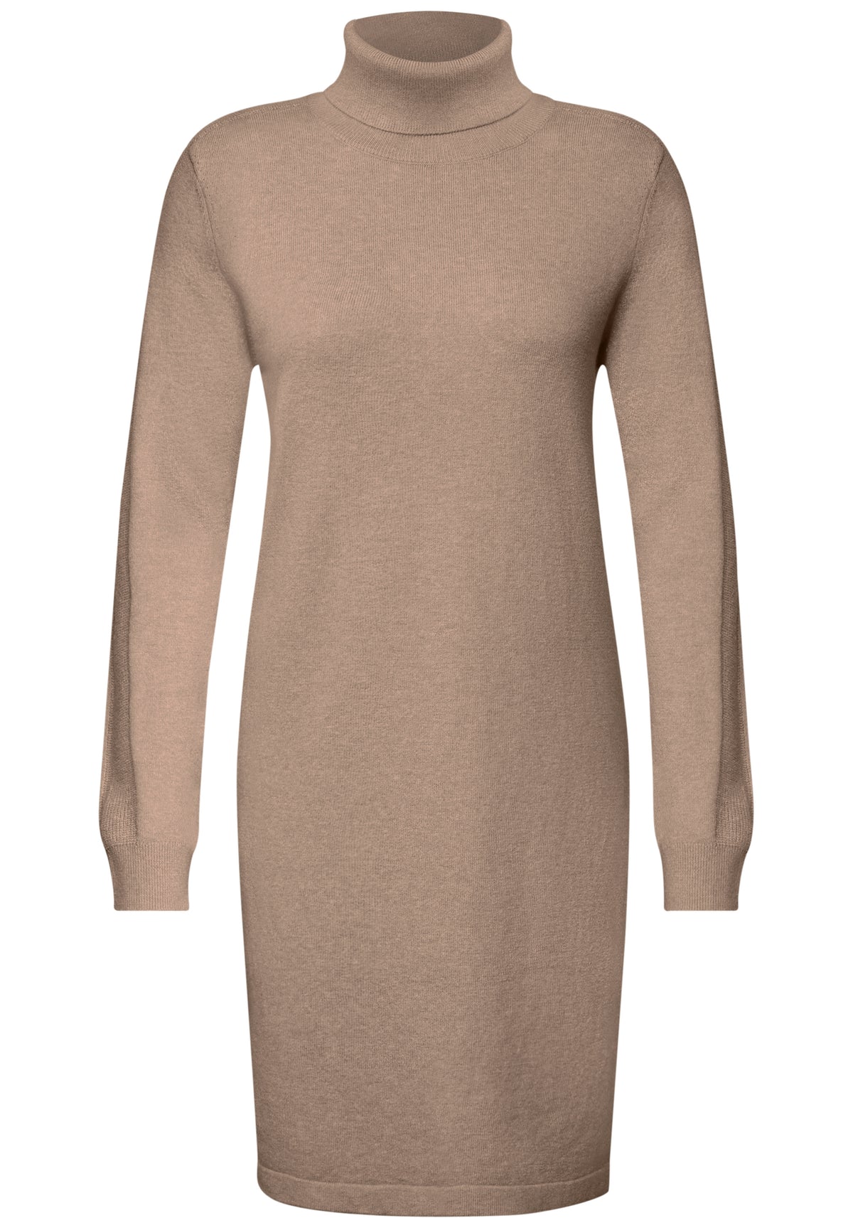 Knielanges Strickkleid mit Rollkragen von Cecil