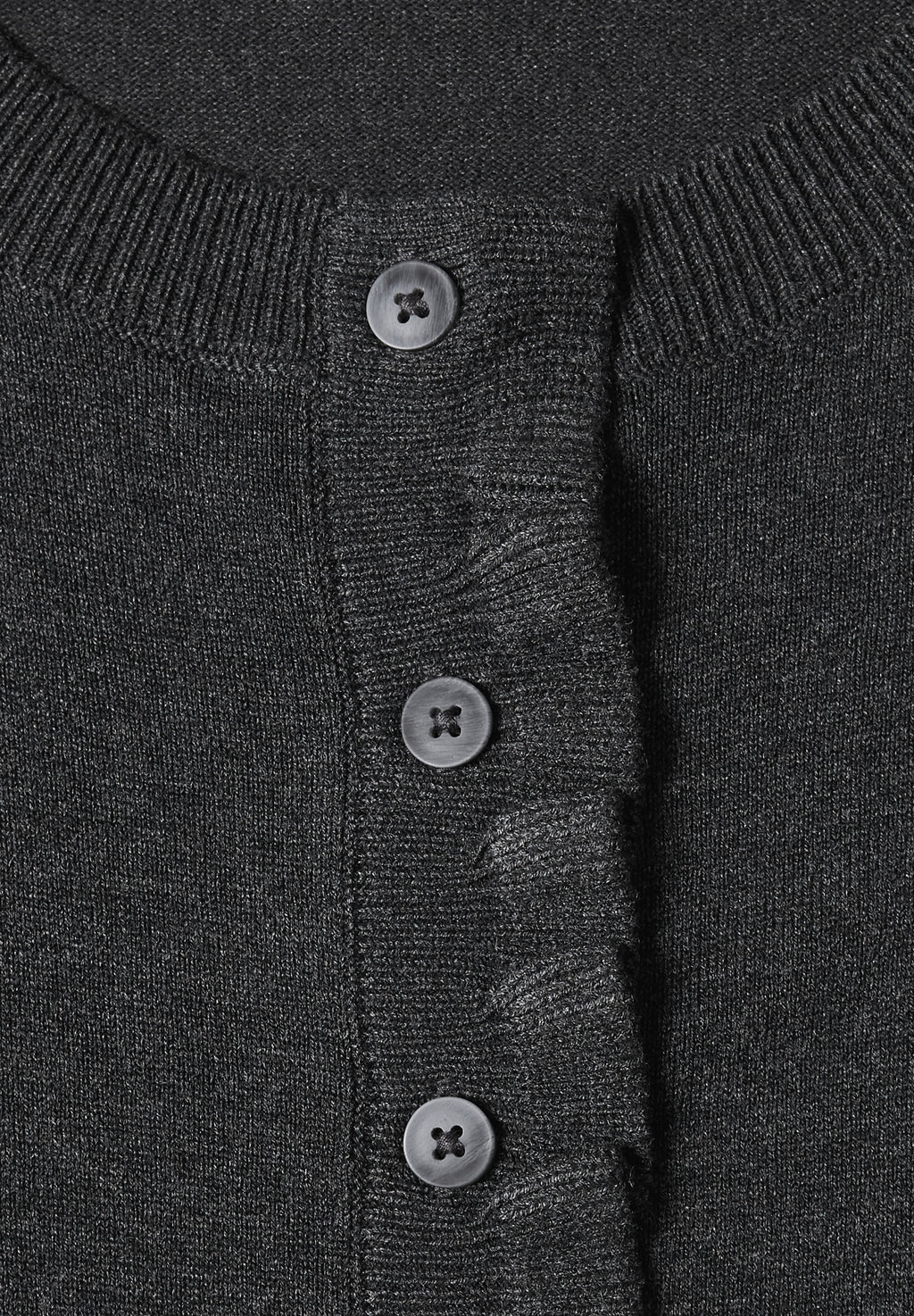 Cardigan mit Rundhals und Rüschendetails von Street One
