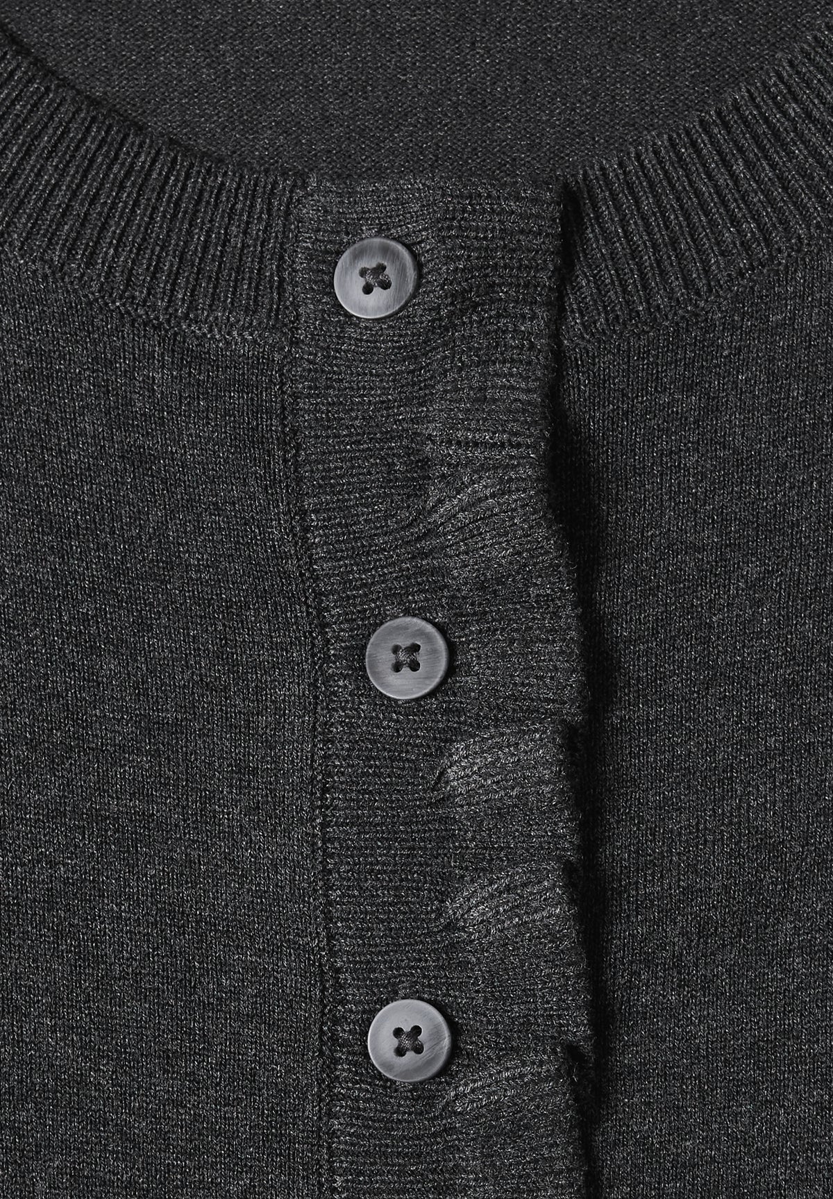 Cardigan mit Rundhals und Rüschendetails von Street One