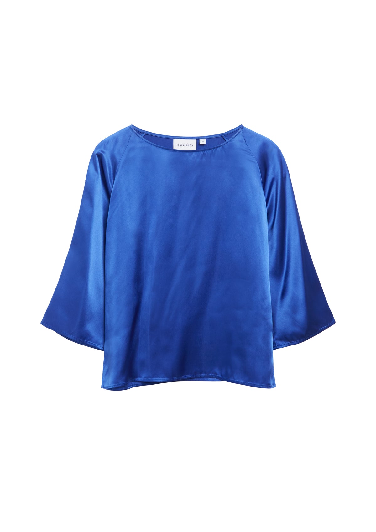 Satin-Bluse mit Raglanärmeln von Comma