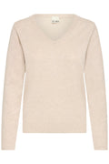 Feinstrick-Pullover mit V-Ausschnitt von ICHI