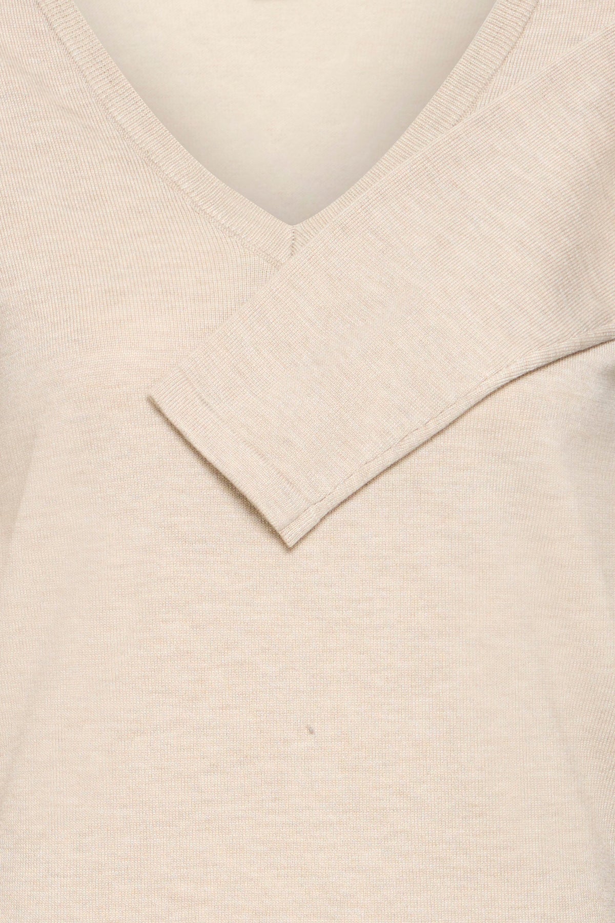Feinstrick-Pullover mit V-Ausschnitt von ICHI
