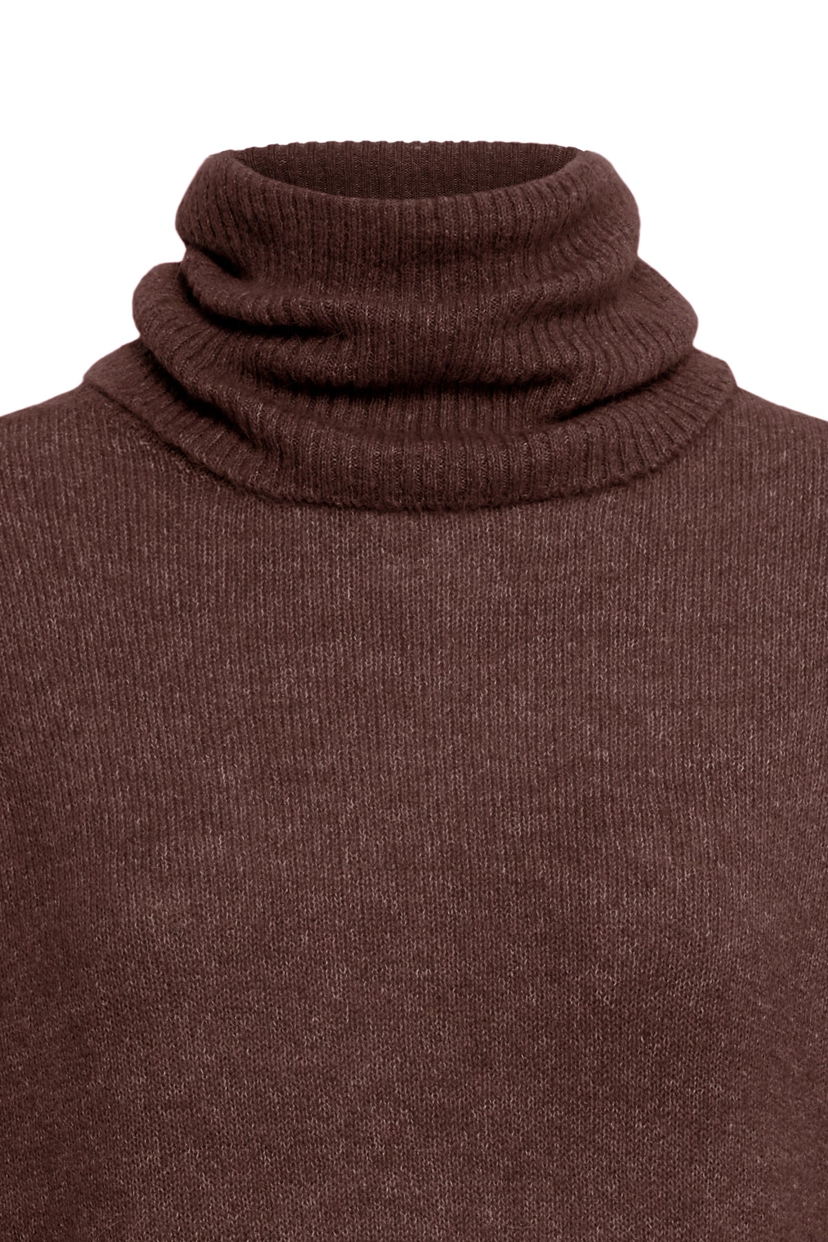 Rollkragenpullover Kamara in Dunkelbraun von ICHI